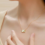[Clover Jewelry]Umschlag Herzförmige Muttertagskette