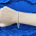 [Clover Jewelry]Funkelndes Armband mit rundem Schliff für jeden Tag