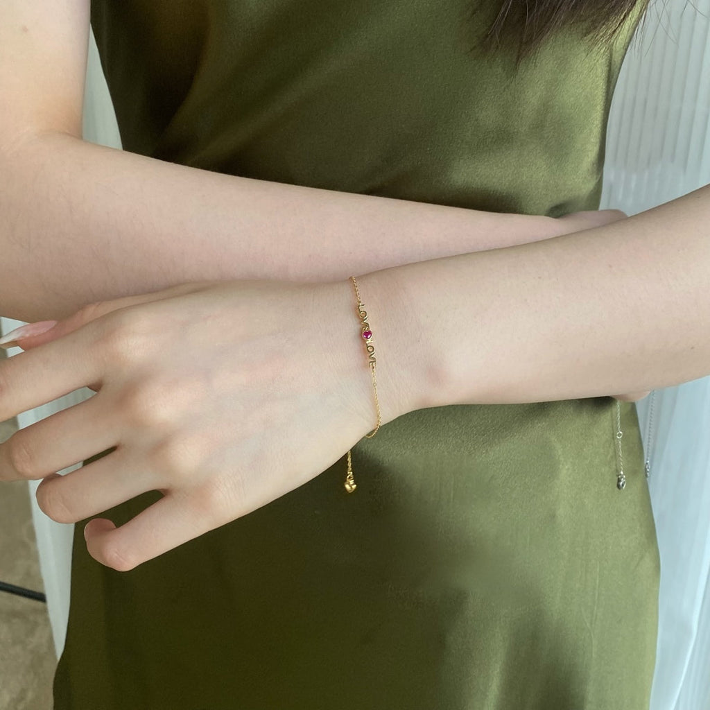 [Clover Jewelry]Romantisches Herzform-Liebhaber-Armband