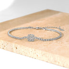 [Klee Schmuck]Luxuriöses, schillerndes quadratisches Bankettarmband