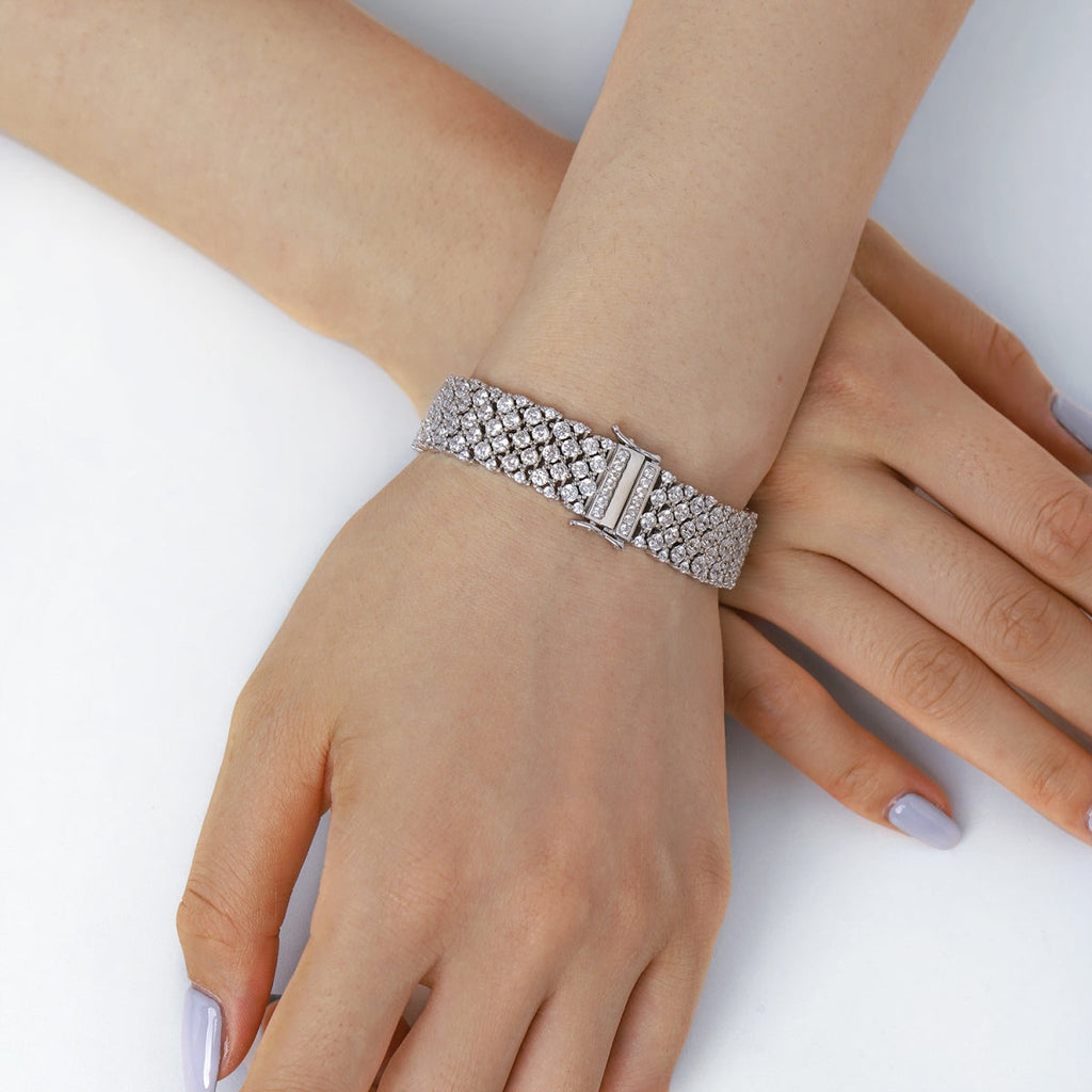 [Klee Schmuck]Verziertes Elegantes Armband für Partys mit Rundschliff