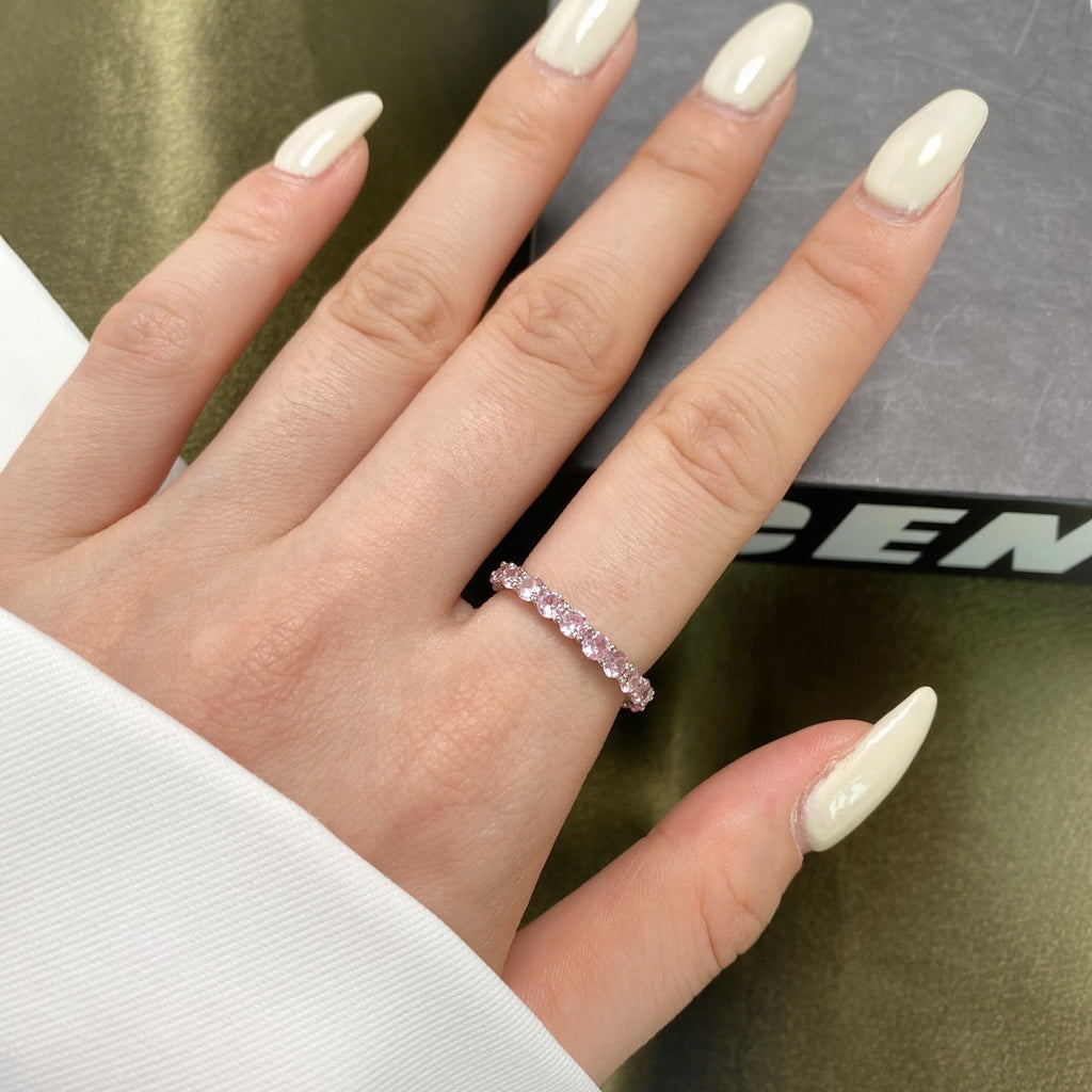 [Clover Jewelry]ラウンドカットテニスリング