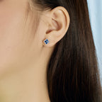 [Clover Jewelry]Four-Leaf Clover Flower Shaped Earrings