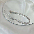 [Clover Jewelry]Funkelndes Armband mit rundem Schliff für jeden Tag