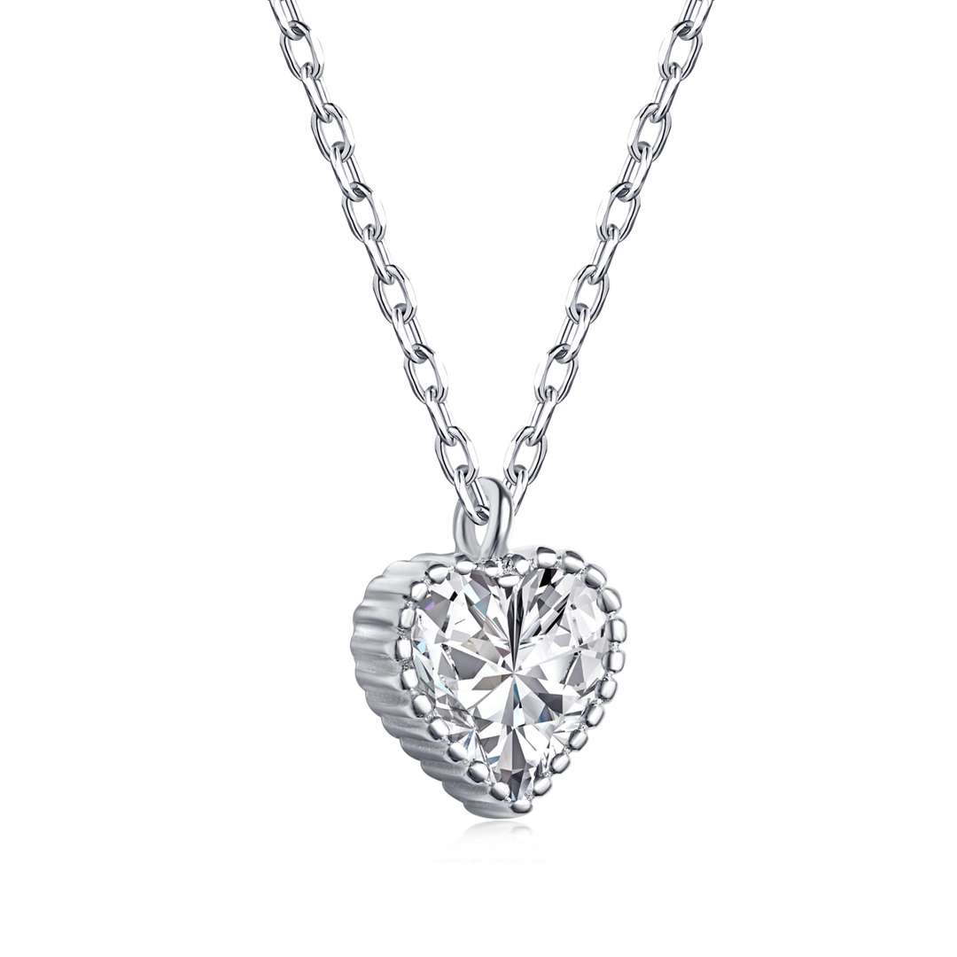[Clover Jewelry]Aufwendige Herzkette