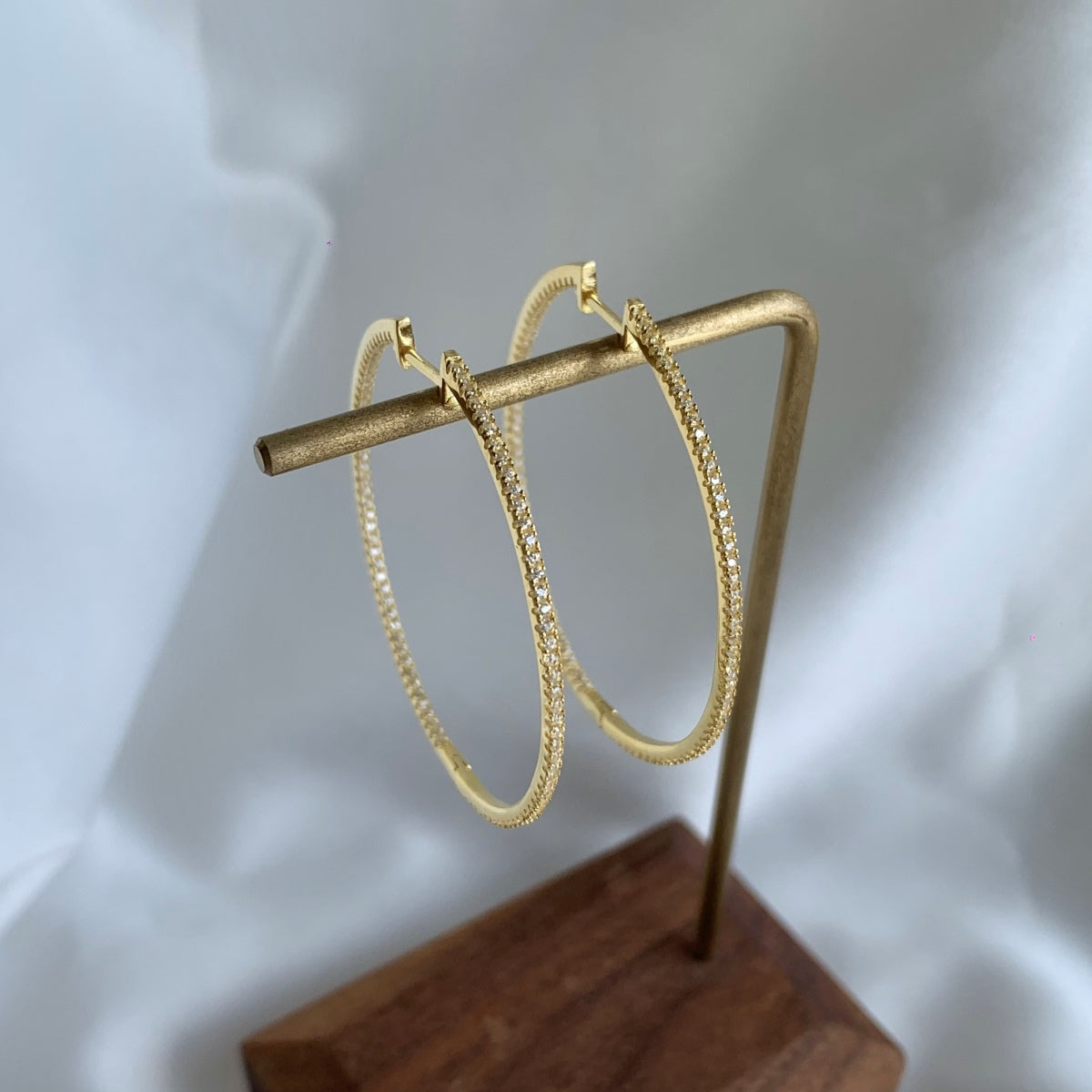 [Clover Jewelry]Beliebte große Creolen