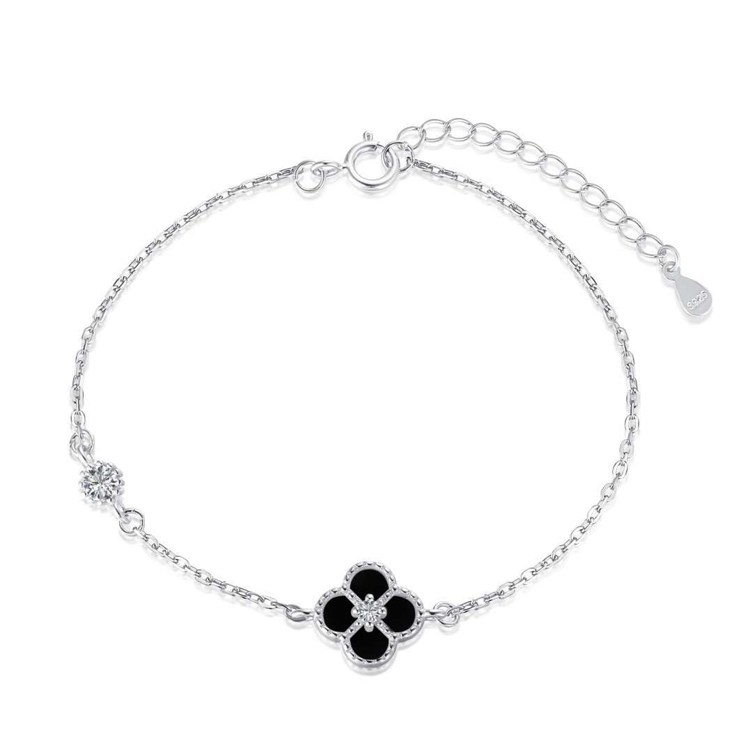 [Clover Jewelry] 可憐な四つ葉のクローバーブレスレット