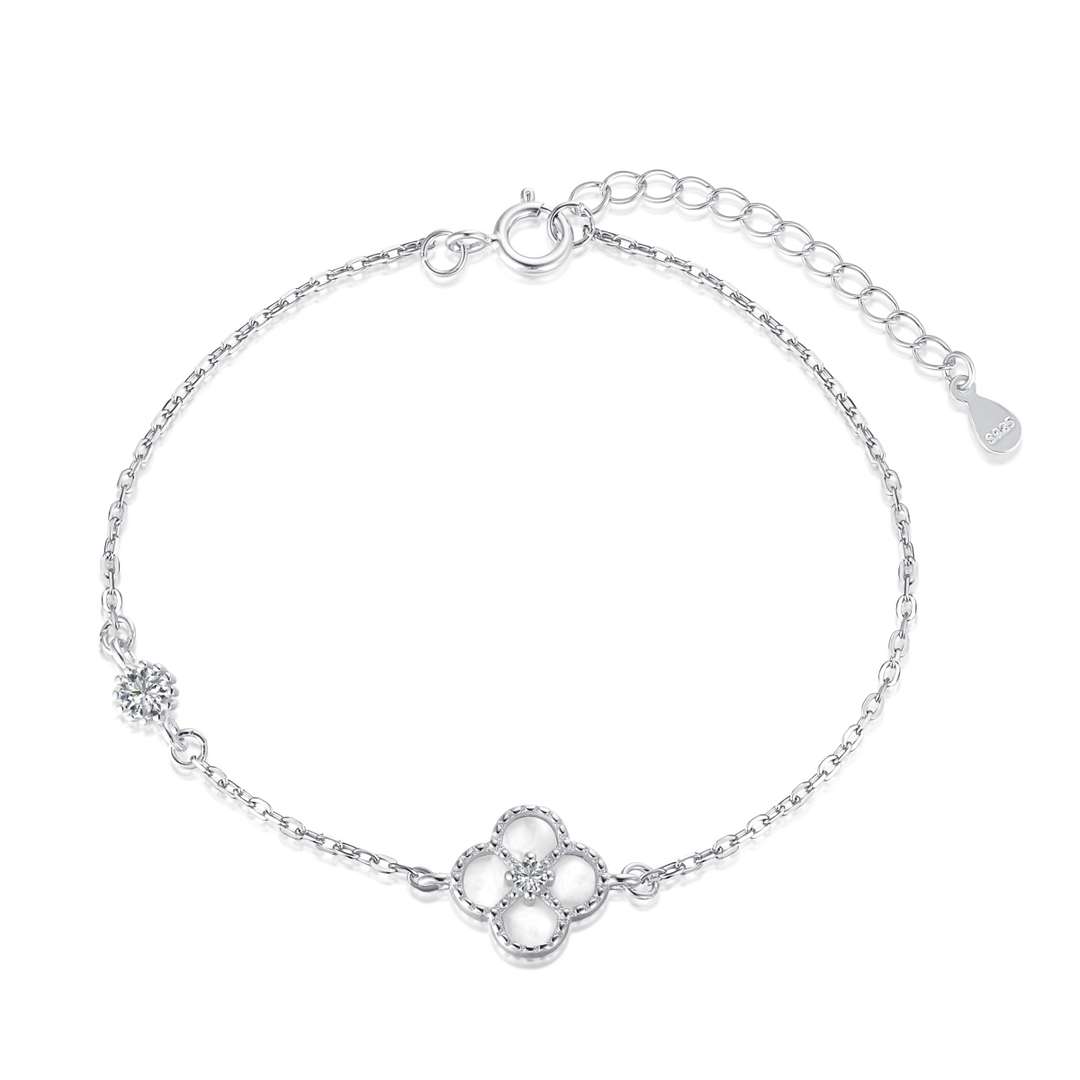 [Clover Jewelry] 可憐な四つ葉のクローバーブレスレット