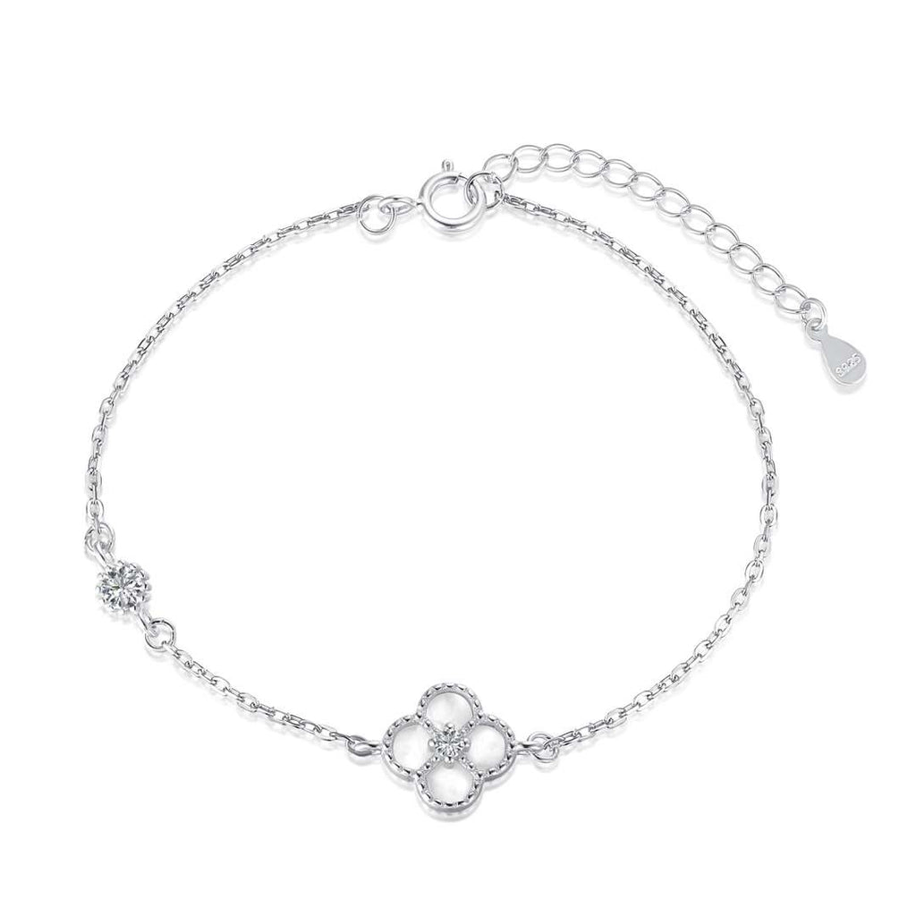 [Clover Jewelry] 可憐な四つ葉のクローバーブレスレット