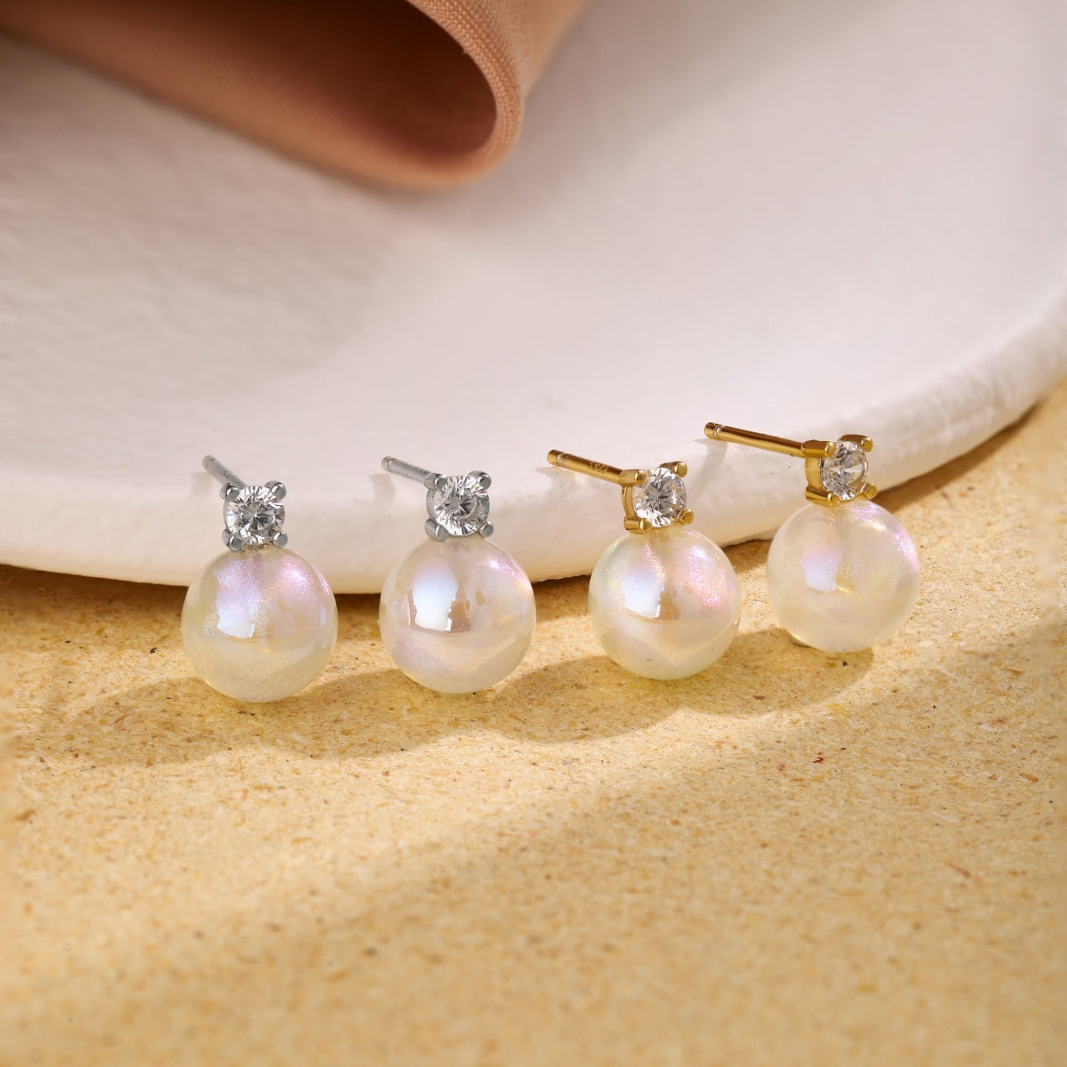 [Clover Jewelry]Symphonie Meerjungfrauen-Perlenohrringe