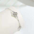 [Clover Jewelry] 可憐な四つ葉のクローバーブレスレット