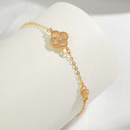 [Clover Jewelry] 可憐な四つ葉のクローバーブレスレット