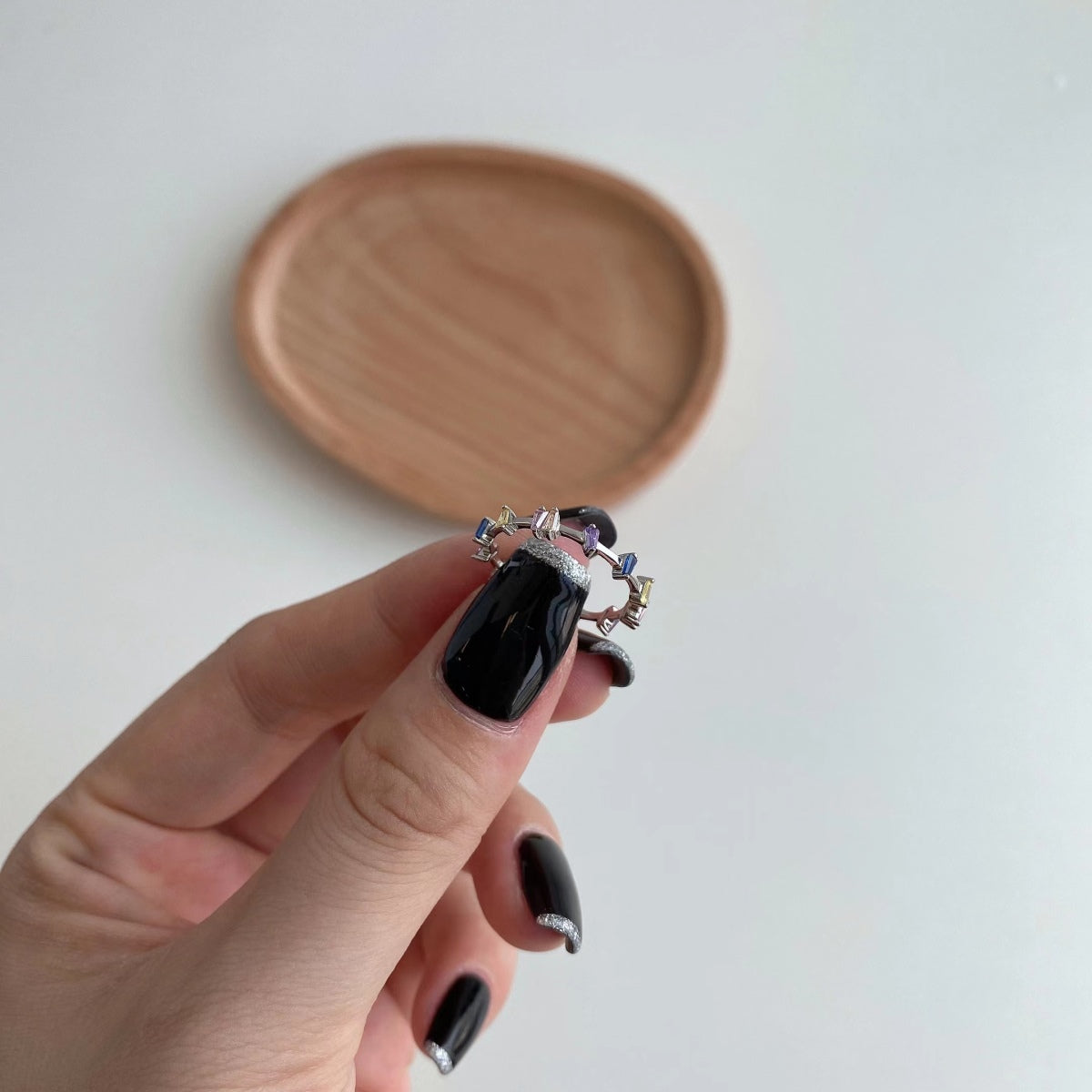 [Clover Jewelry]台形カット デイリーリング