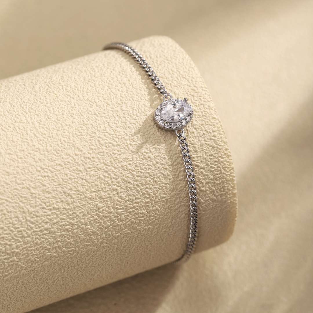 [Clover Jewelry]Exquisites ovales Armband