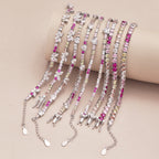 [Clover Jewelry]Delicate Colorful Rainbow Tennis Chain