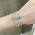 [Clover Jewelry]0.75 Karat Exquisites ovales Armband für jeden Tag