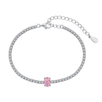 [Clover Jewelry]0.75 Karat Exquisites ovales Armband für jeden Tag