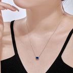 [Clover Jewelry]ラグジュアリースクエアシェイプカラフルネックレス