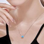 [Clover Jewelry]ラグジュアリースクエアシェイプカラフルネックレス