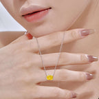 [Clover Jewelry]ラグジュアリースクエアシェイプカラフルネックレス