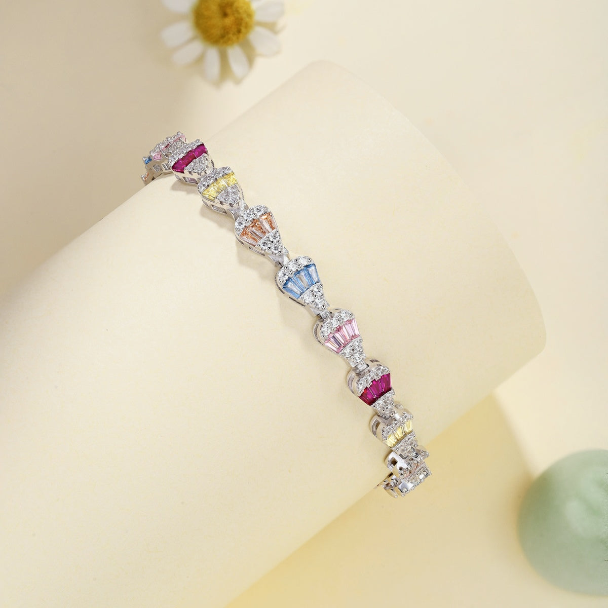 [Clover Jewelry]Funkelndes Armband in Wassertropfenform für den Alltag