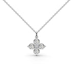[Clover Jewelry]Vierblättriges Kleeblatt und achtzackige Stern-Halskette