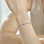 [Clover Jewelry]0,5 Karat Elegantes, romantisches Herzform-Liebhaber-Armband