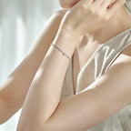 [Clover Jewelry]0,5 Karat Elegantes, romantisches Herzform-Liebhaber-Armband