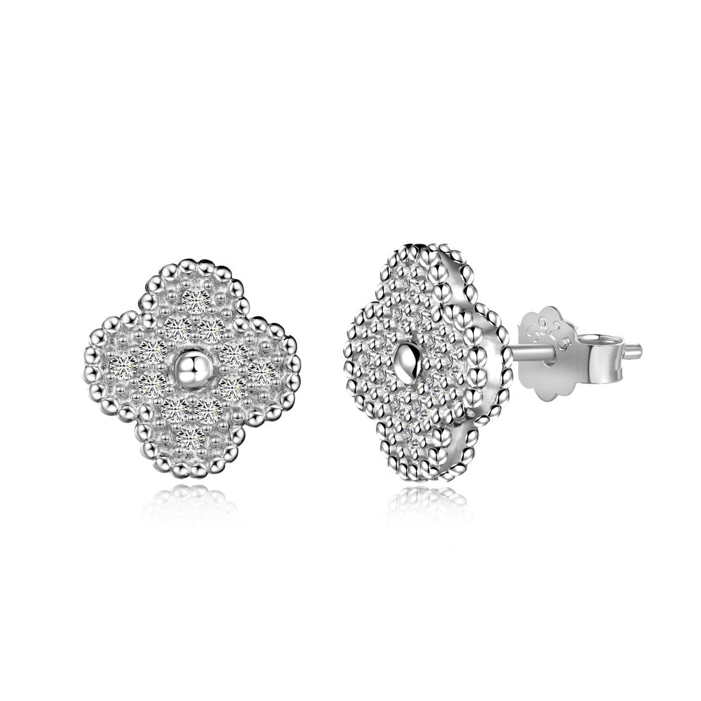 [Klee-Schmuck]Vierblättriger Kleeblatt-Mode-Ohrring