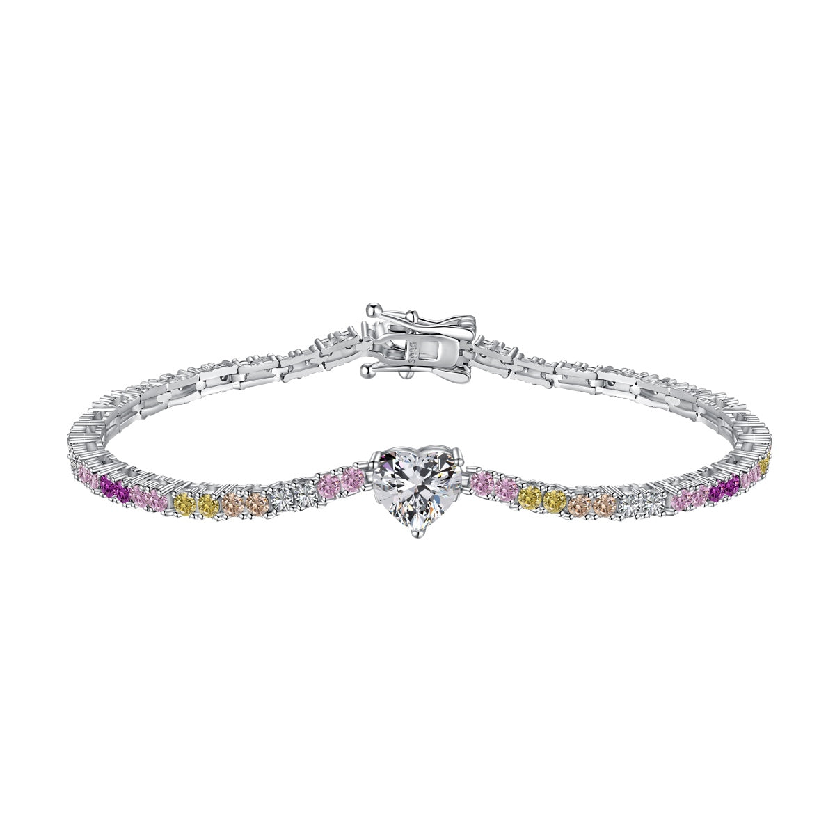 [Clover Jewelry]Delicate Romantic Heart Shape Lover Bracelet