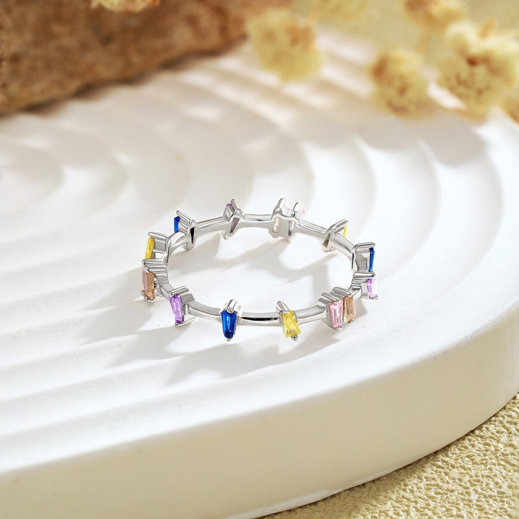 [Clover Jewelry]台形カット デイリーリング