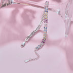 [Clover Jewelry]Radiant Colorful Emerald Cut Party Bracelet