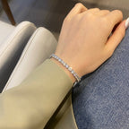 [Clover Jewelry]Aufwendig glitzerndes Hochzeitsarmband mit runden Steinen