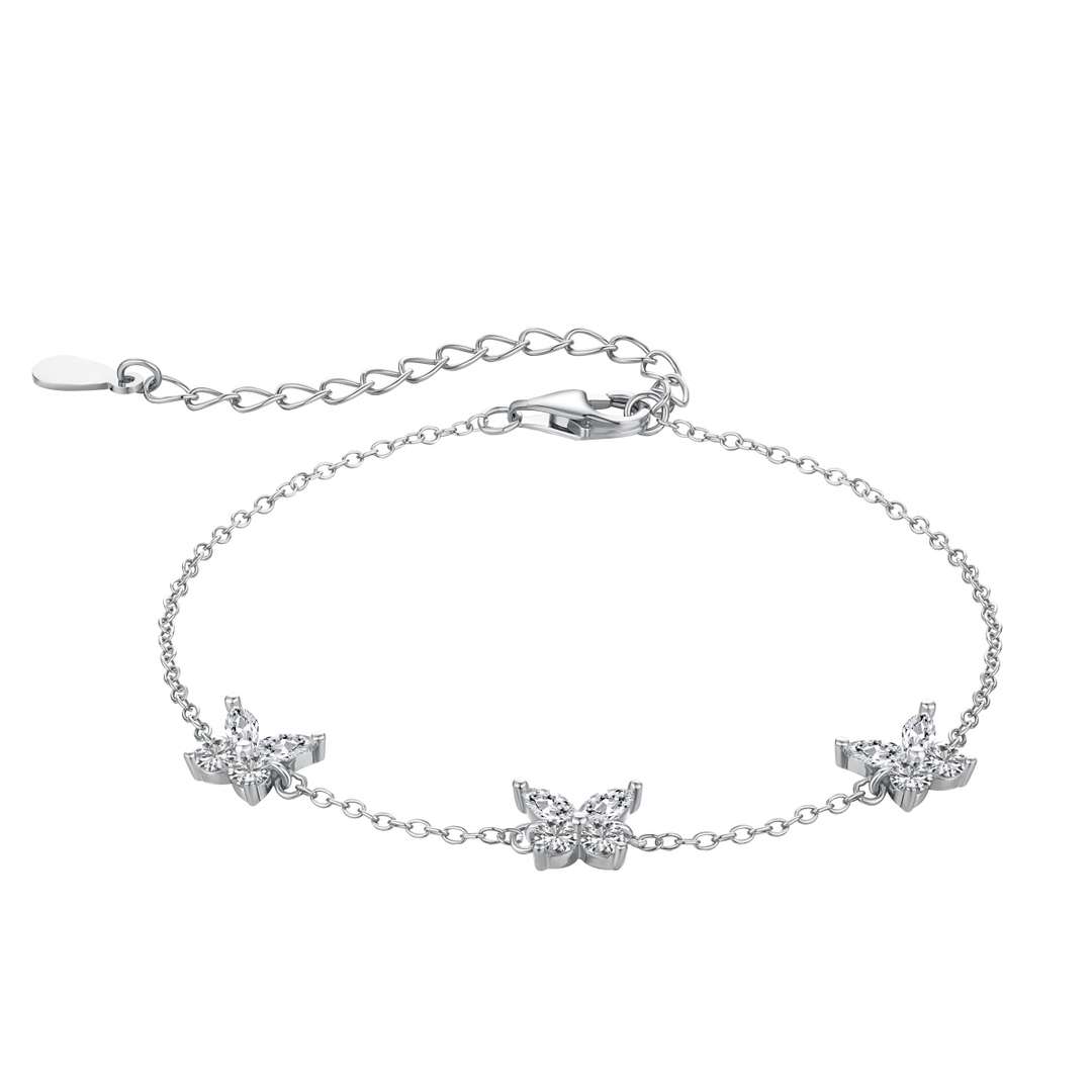 [Clover Jewelry]Schmetterlingskette im strahlenden Design