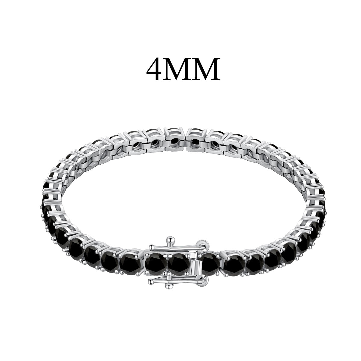 [Clover Jewelry]Funkelndes buntes Partyarmband mit rundem Schliff