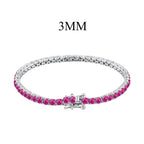 [Clover Jewelry]Radiant Colorful Round Cut Party Bracelet