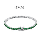 [Clover Jewelry]Radiant Colorful Round Cut Party Bracelet
