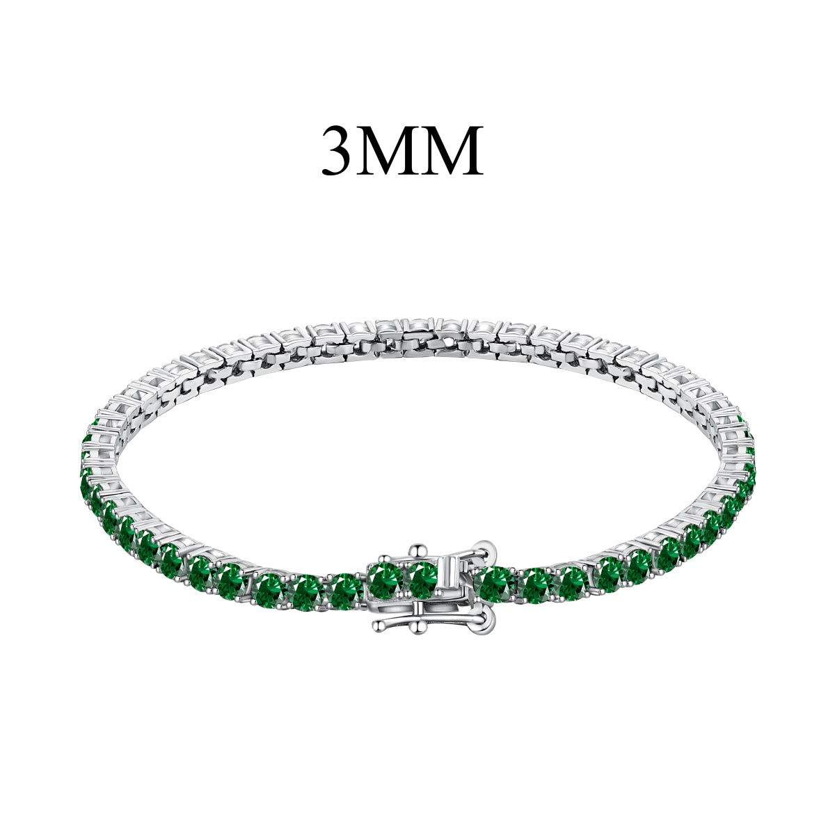 [Clover Jewelry]Radiant Colorful Round Cut Party Bracelet