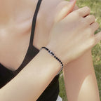 [Clover Jewelry]Funkelndes buntes Partyarmband mit rundem Schliff