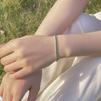 [Clover Jewelry]Strahlendes, farbenfrohes, rund geschliffenes Party-Armband