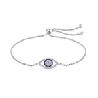 [Clover Jewelry]Funkelnde Halskette in Augenform
