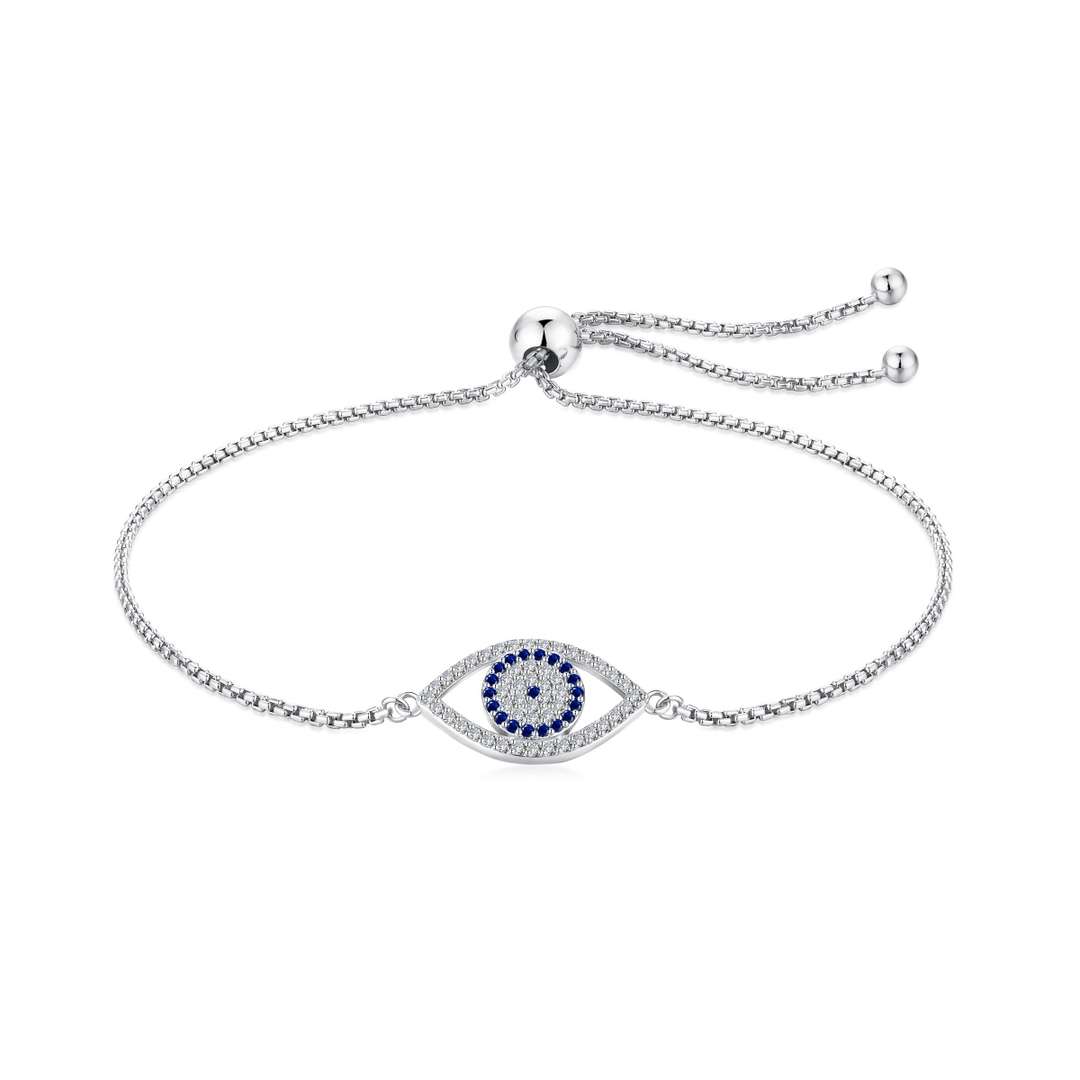 [Clover Jewelry]Funkelnde Halskette in Augenform