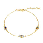 [Clover Jewelry]邪視モチーフペンダントネックレス