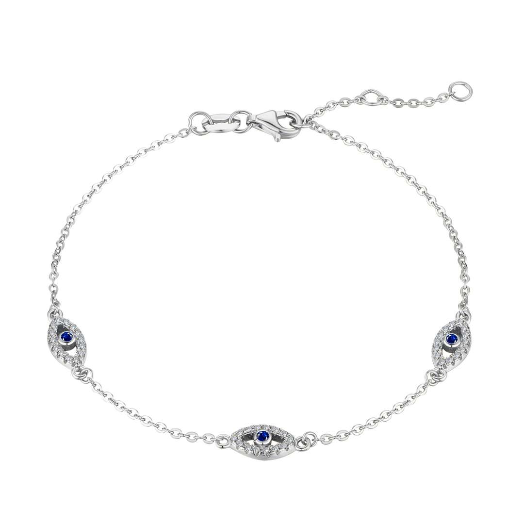 [Clover Jewelry]邪視モチーフペンダントネックレス