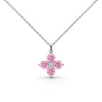 [Clover Jewelry]Vierblättriges Kleeblatt und achtzackige Stern-Halskette