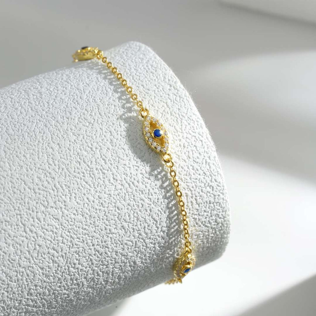 [Clover Jewelry]邪視モチーフペンダントネックレス