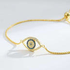 [Clover Jewelry]Funkelnde Halskette in Augenform