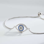 [Clover Jewelry]Funkelnde Halskette in Augenform