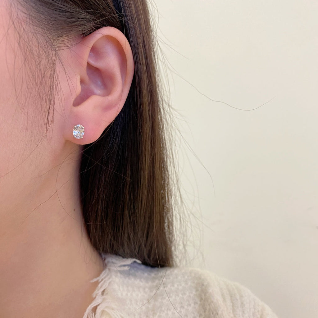 [Clover Jewelry]Ovale klassische würdevolle elegante Ohrringe