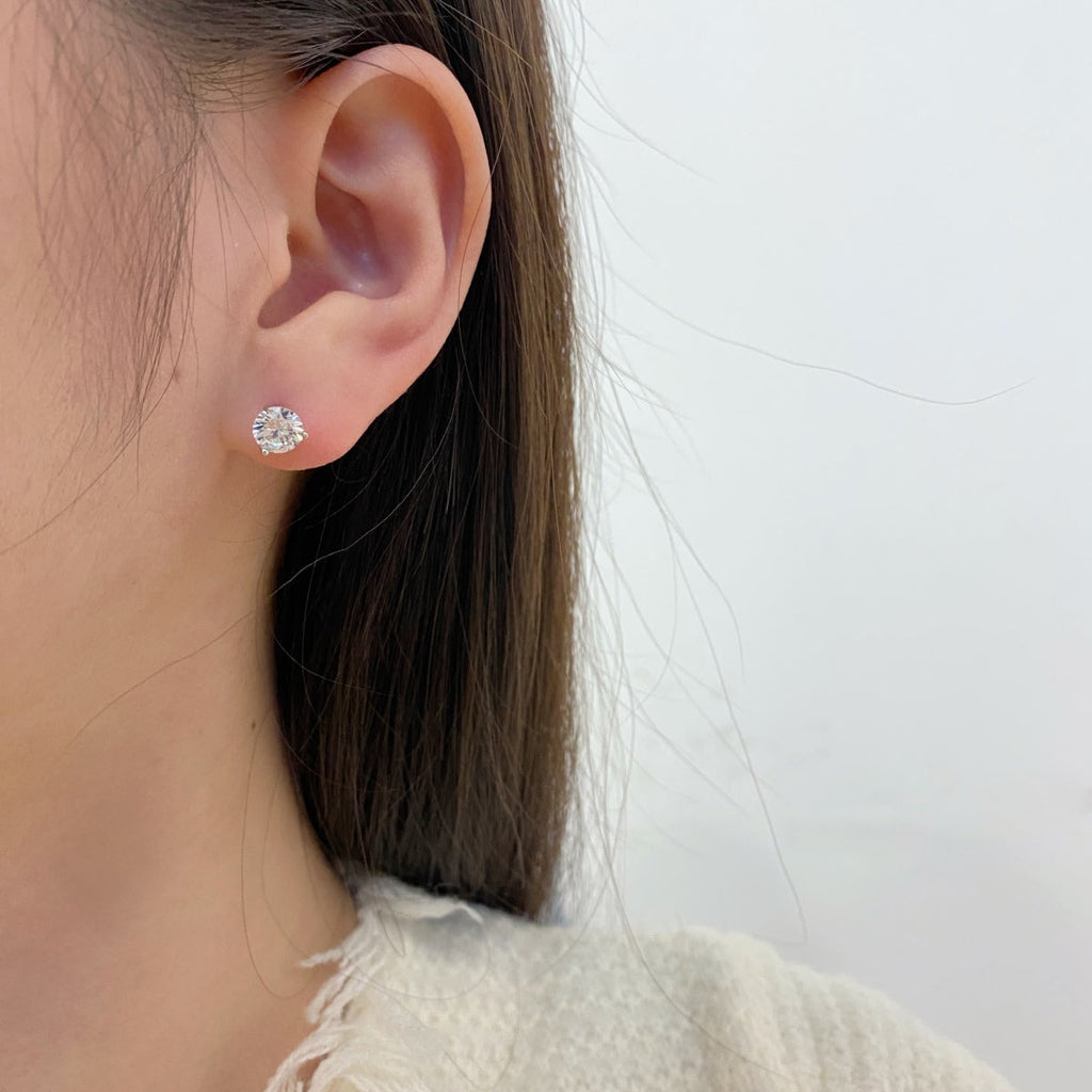 [Clover Schmuck]Zierliche runde Ohrringe